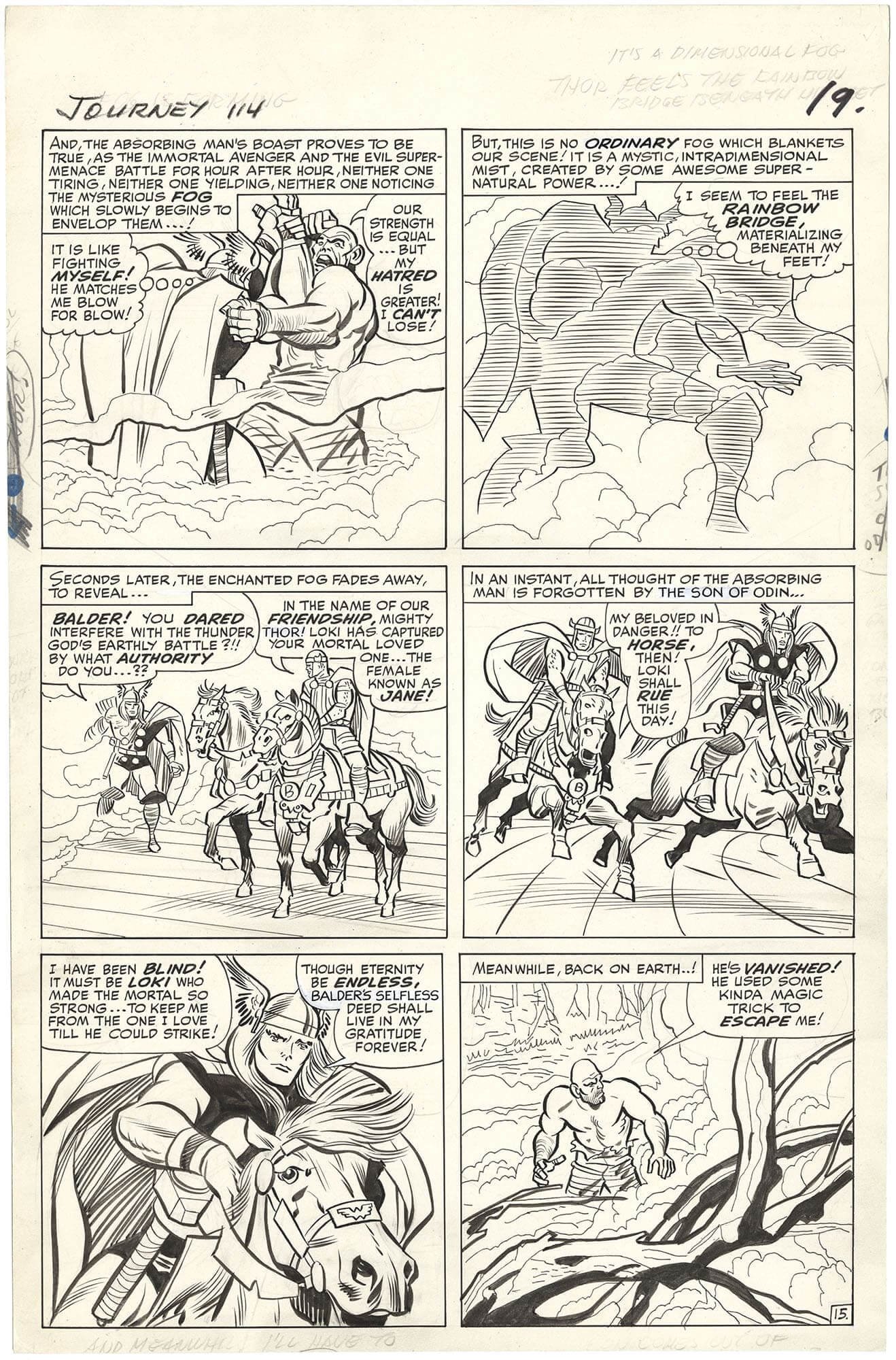 Original Comic Art by Journey Mystery 114 P15 First Absorbing Man